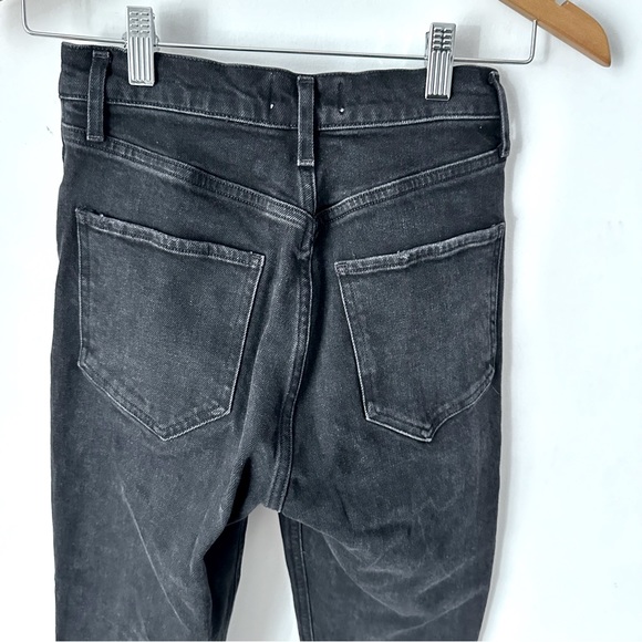 Sz 24 Aritzia AGOLDE Riley High Waisted Straight Leg Jeans in Black, 25” inseam - Picture 5 of 8